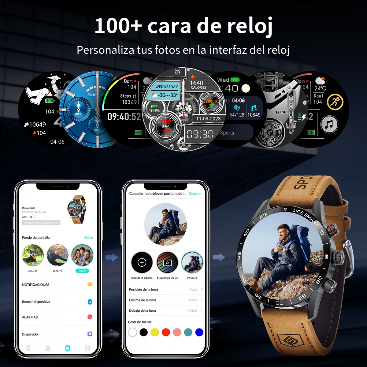 LIGE 2024 New Rugged Military  - مراجعة Smartwatch Instagram وسعره