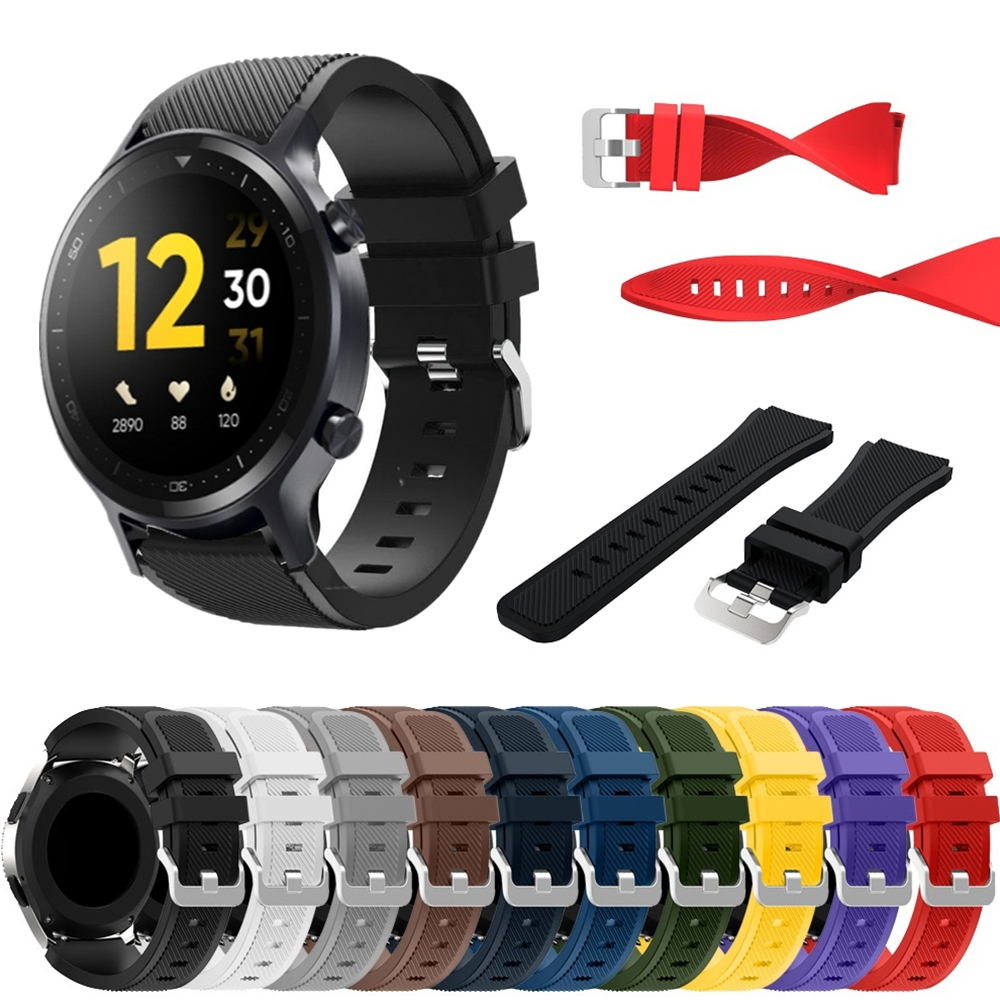 22mm Silicone Strap For Realme - مراجعة Fossil Smartwatch Accessories وسعره