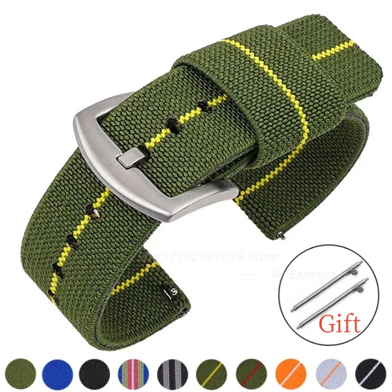 Nylon Watch Band 18mm 20mm 22m - مراجعة Nylon Nato Strap وسعره
