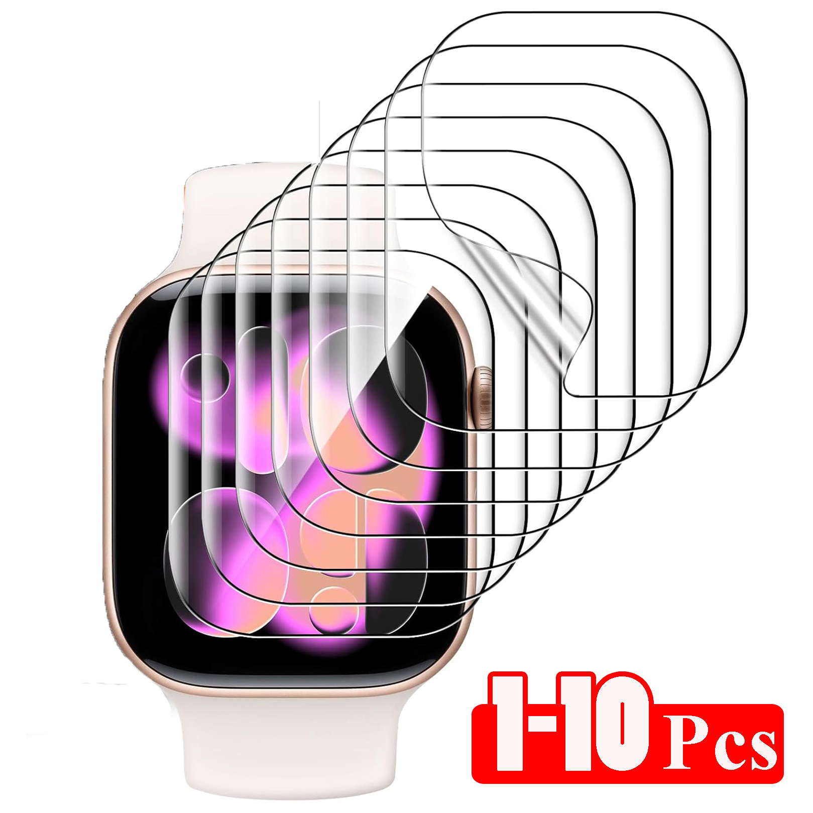 1-10PCS Hydrogel Film for Appl - مراجعة Watch Case Bumper وسعره